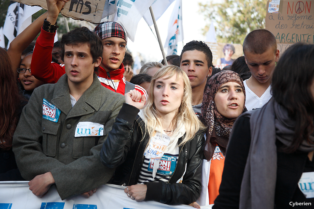 Manif du 16 octobre 2010 à Paris contre la réforme des retraites