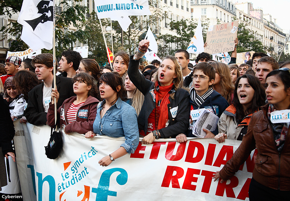 Manif du 16 octobre 2010 à Paris contre la réforme des retraites