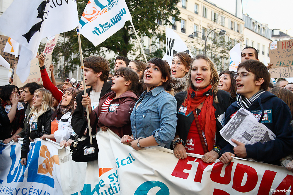 Manif du 16 octobre 2010 à Paris contre la réforme des retraites