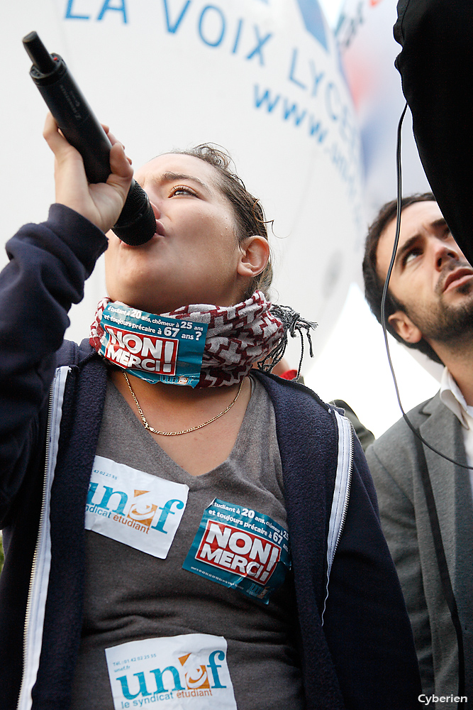 Manif du 16 octobre 2010 à Paris contre la réforme des retraites