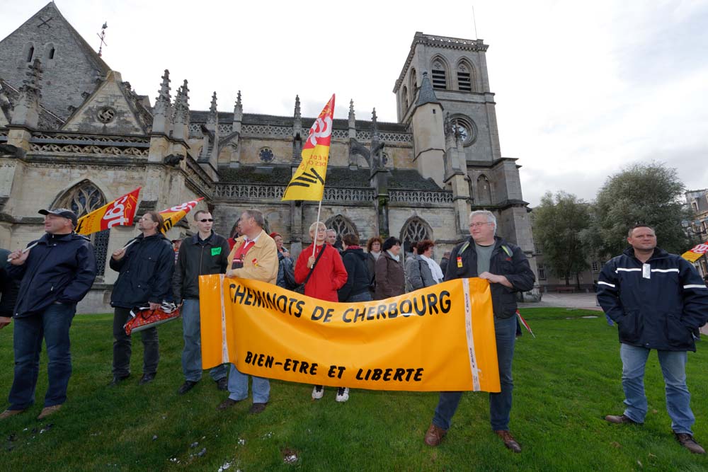 Contre la réforme des retraites à CHERBOURG