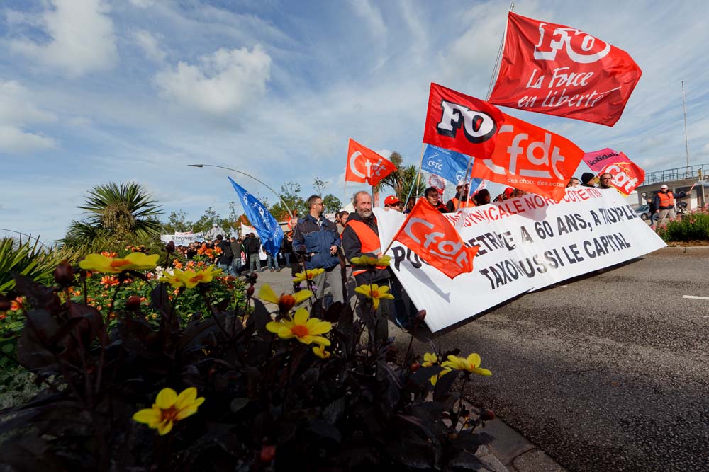 Contre la réforme des retraites à CHERBOURG