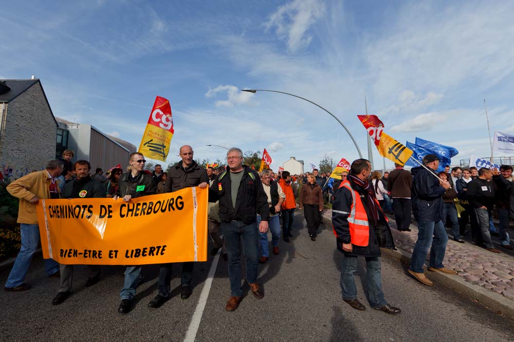 Contre la réforme des retraites à CHERBOURG