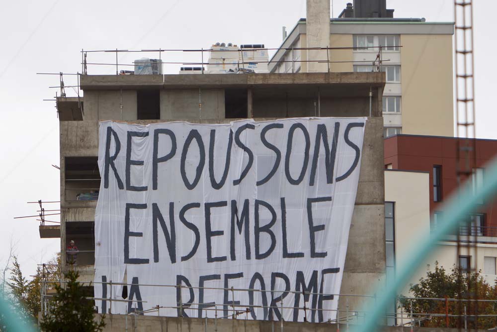 Contre la réforme des retraites à CHERBOURG