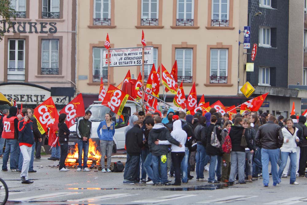 Contre la réforme des retraites à CHERBOURG