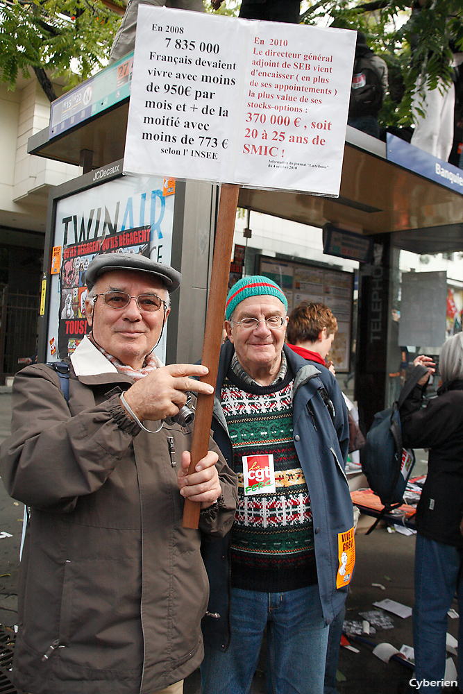 Manif retraites 19 octobre 2010 à Paris