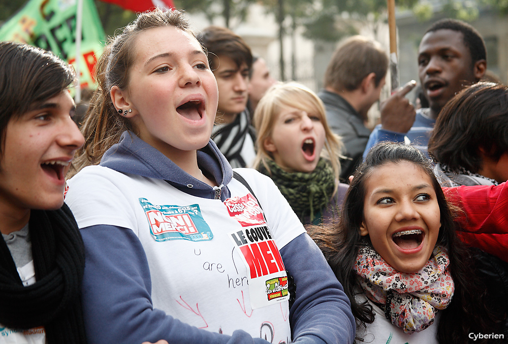 Manif retraites 19 octobre 2010 à Paris