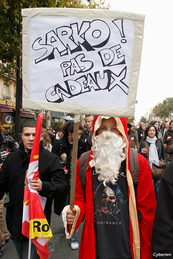 Manif retraites 19 octobre 2010 à Paris