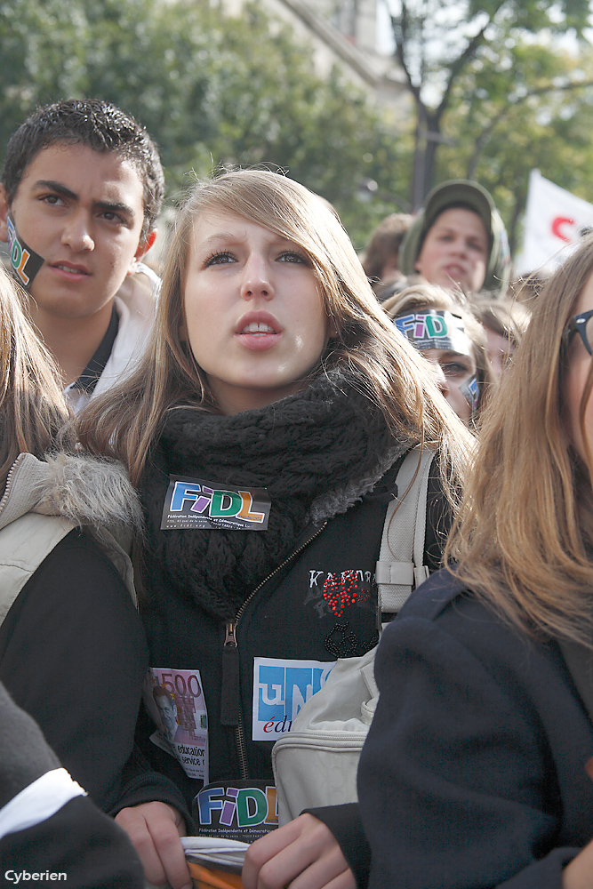 Manif retraites 19 octobre 2010 à Paris