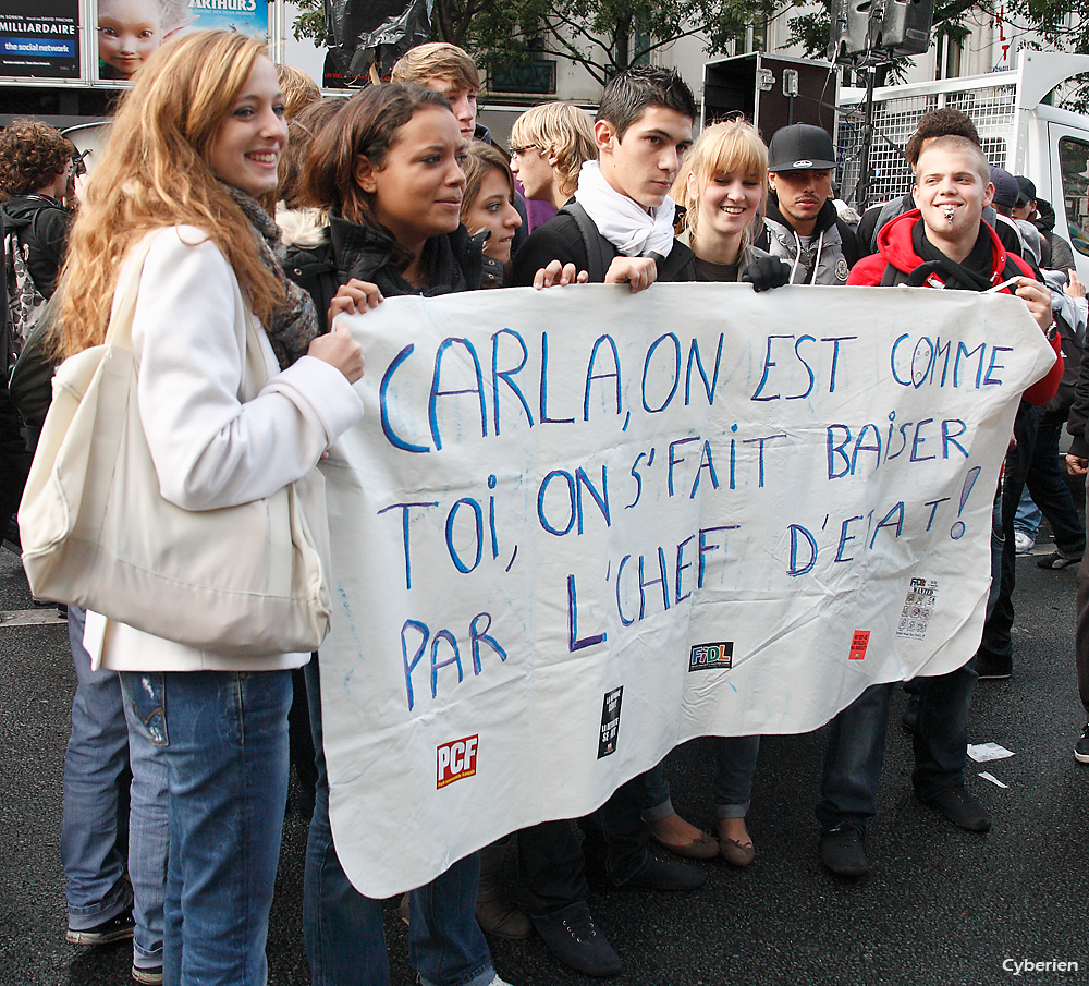 Manif retraites 19 octobre 2010 à Paris