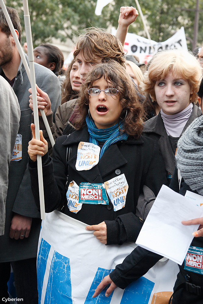 Manif retraites 19 octobre 2010 à Paris