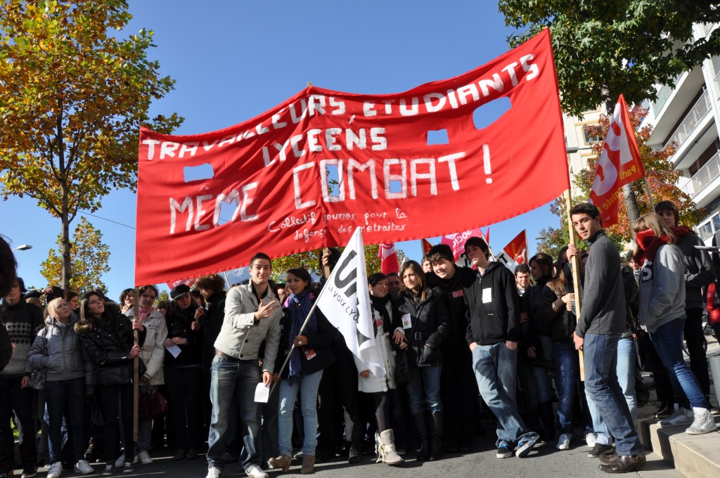 Grenoble.Collectif jeunes contre la reforme des retraitesd