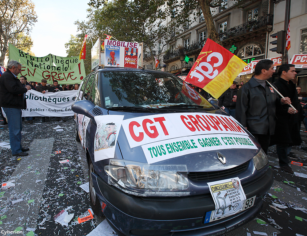 Manif retraites 28 octobre 2010 à Paris