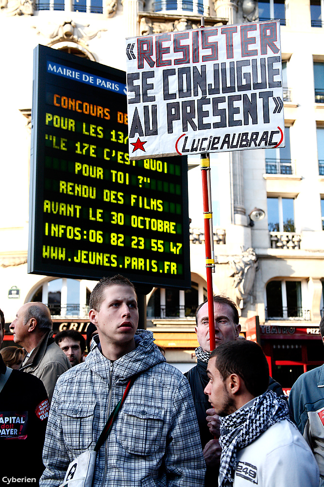 Manif retraites 28 octobre 2010 à Paris