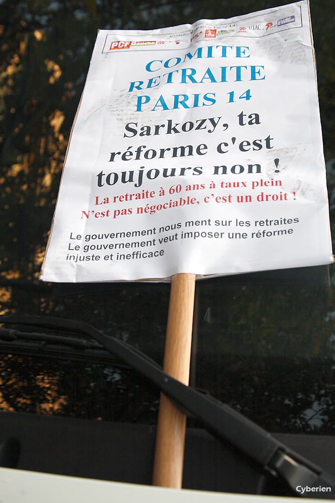 Manif retraites 28 octobre 2010 à Paris