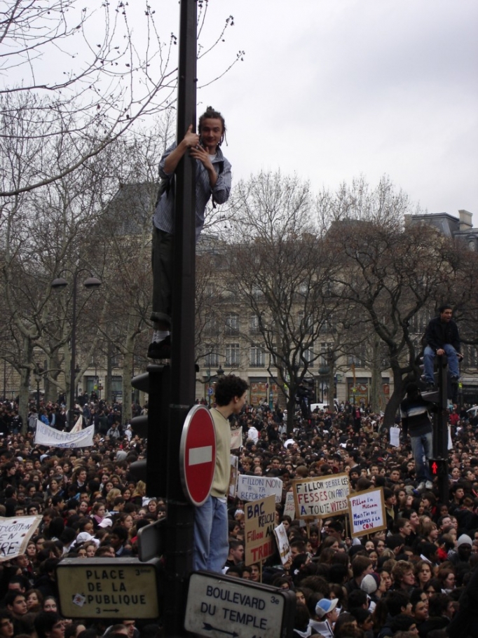 manifestation lycéens Paris 2005-02-10 012