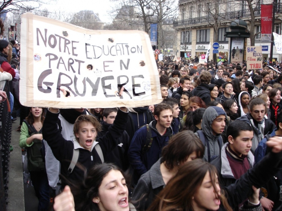 manifestation lycéens Paris 2005-02-10 017