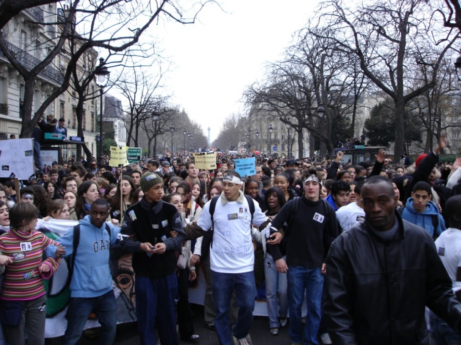 manifestation lycéens Paris 2005-02-10 044