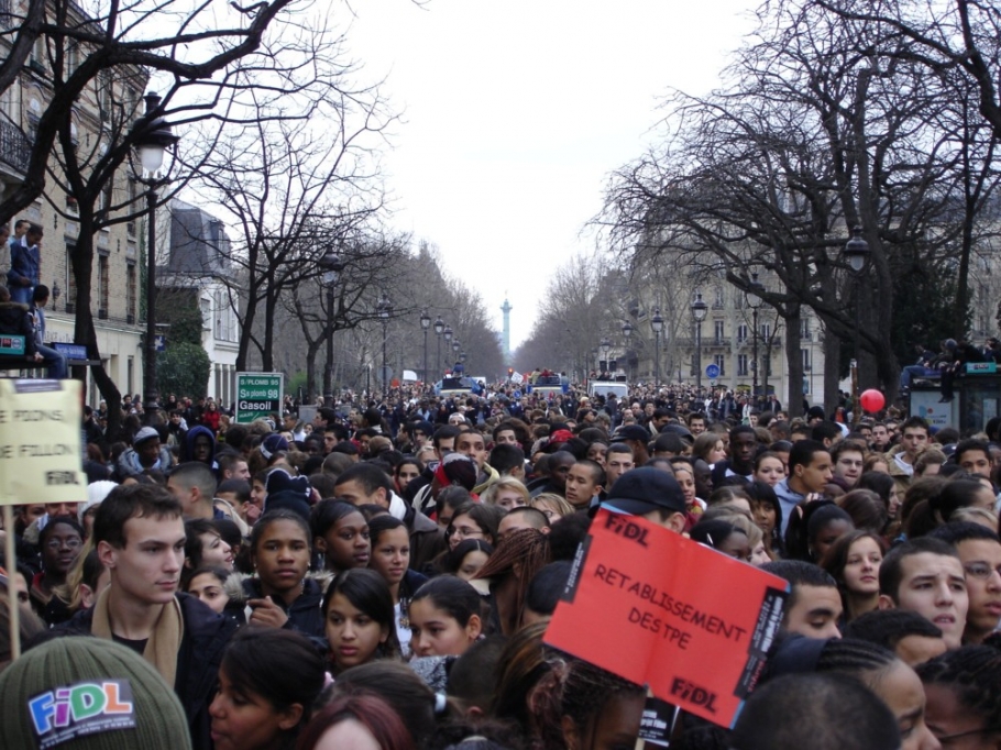 manifestation lycéens Paris 2005-02-10 045