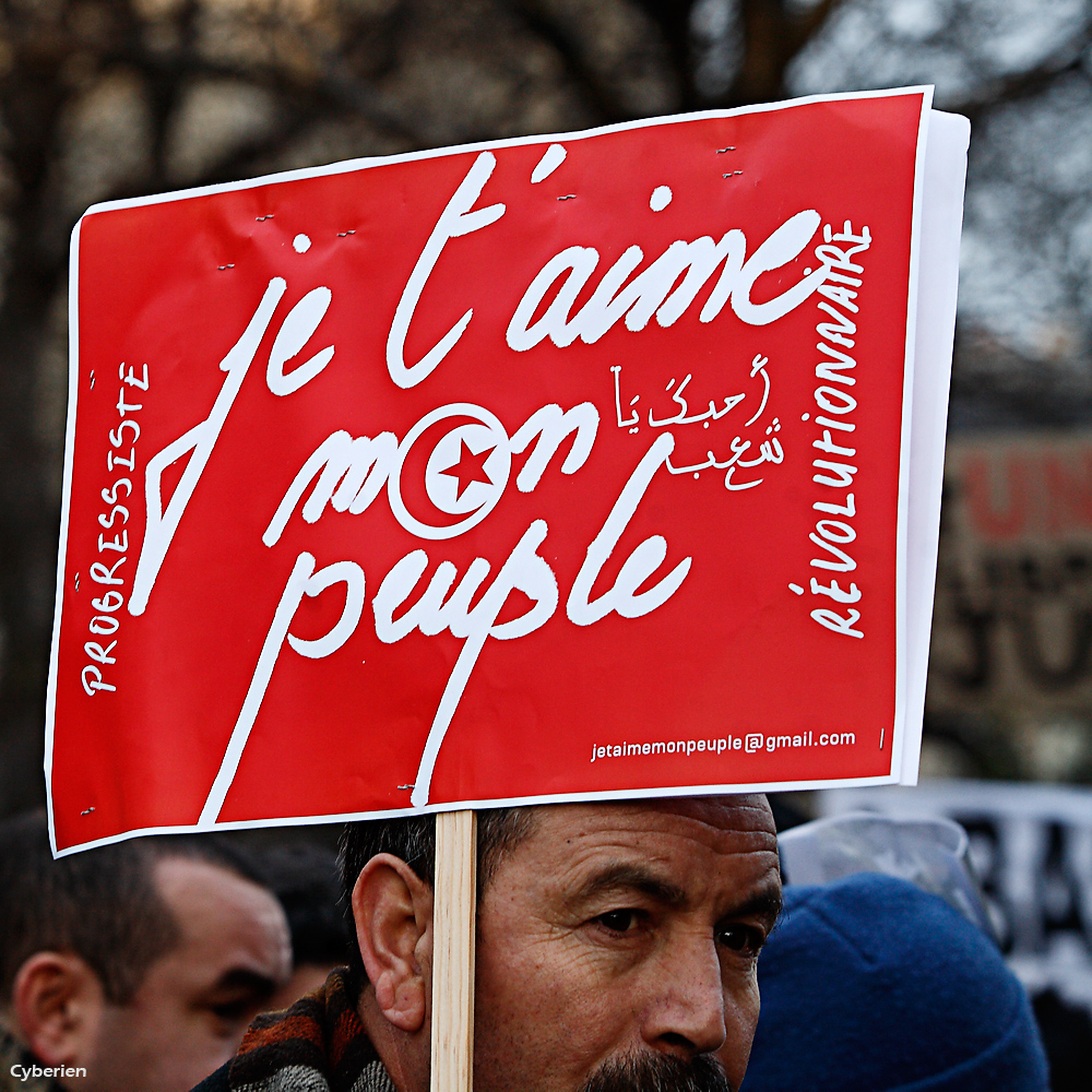 Manif Tunisie à Paris 15/01/2011