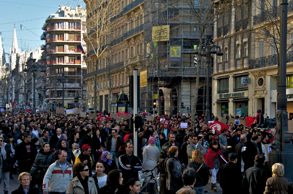 Manif Tunisie à Marseille 15/01/2011