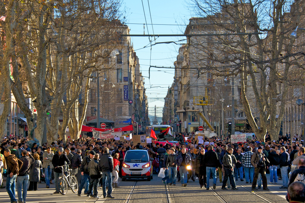 Manif Tunisie à Marseille 15/01/2011