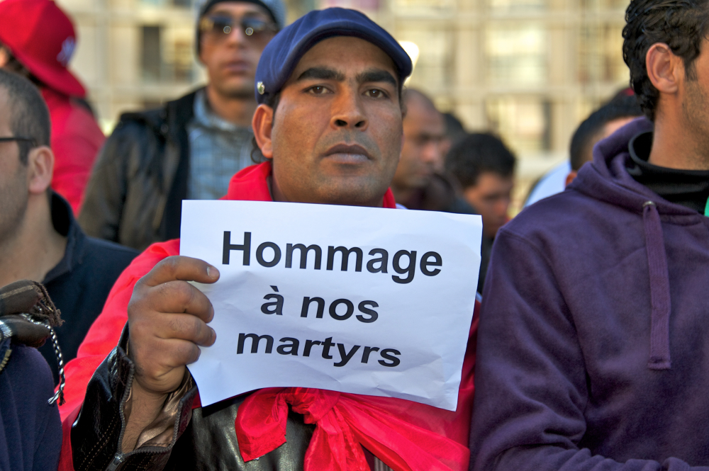 Manif Tunisie à Marseille 15/01/2011