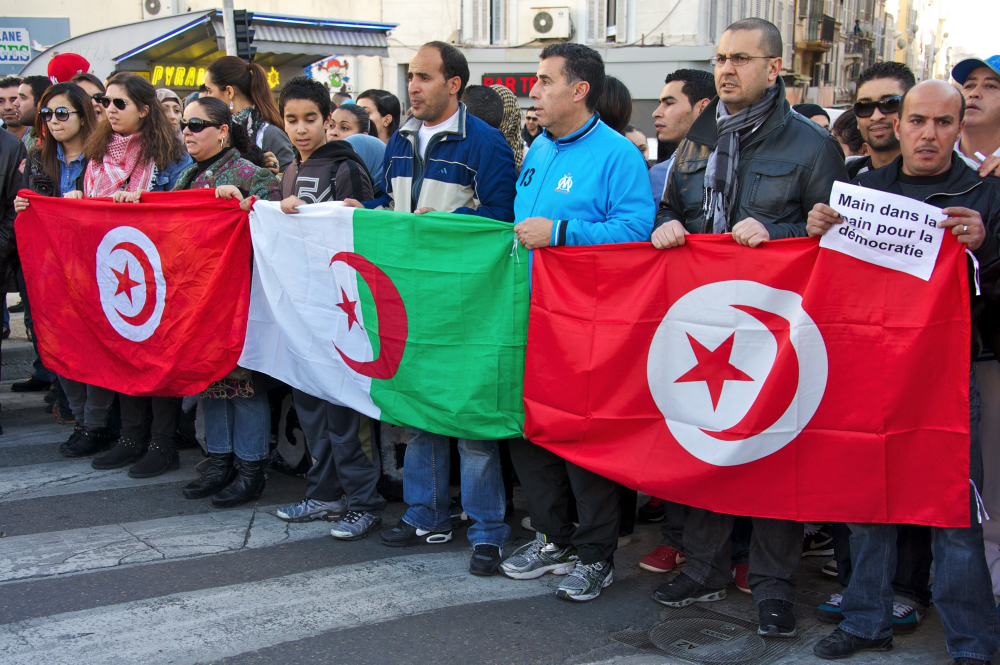 Manif Tunisie à Marseille 15/01/2011