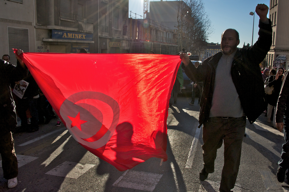 Manif Tunisie à Marseille 15/01/2011