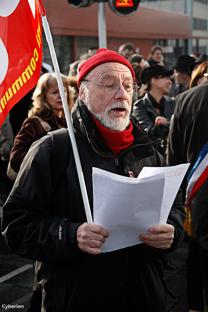 Manif pour la défense du CHU Henri Mondor