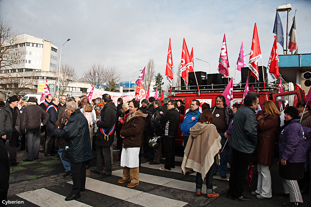 Manif pour la défense du CHU Henri Mondor - Départ