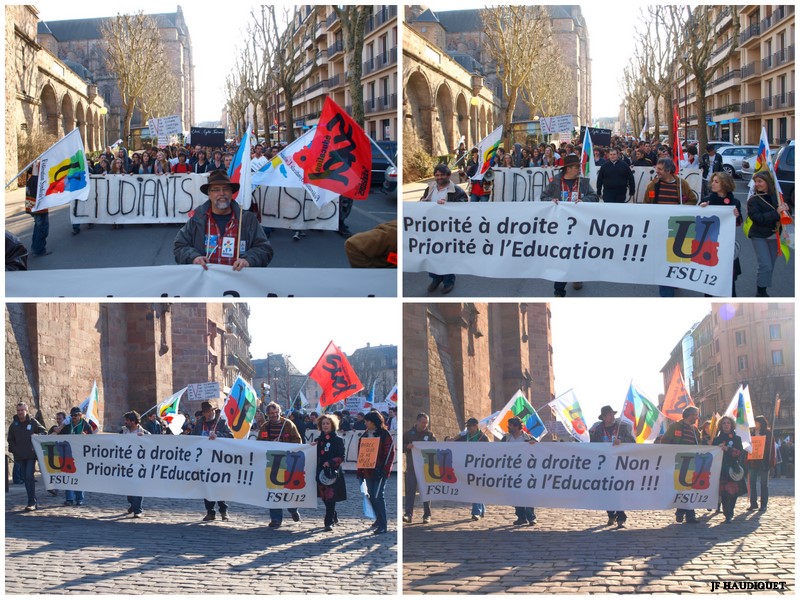 MANIF EDUCATION RODEZ 10 FEVRIER 2011