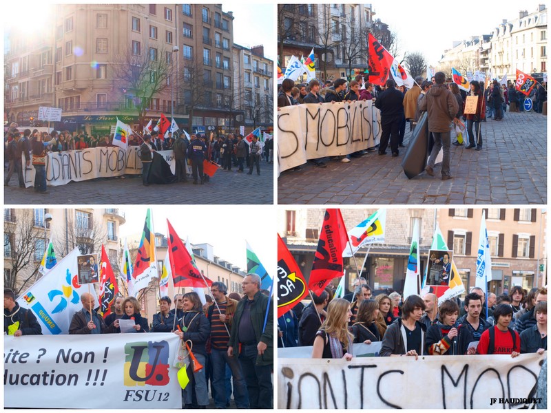 MANIF EDUCATION RODEZ 10 FEVRIER 2011