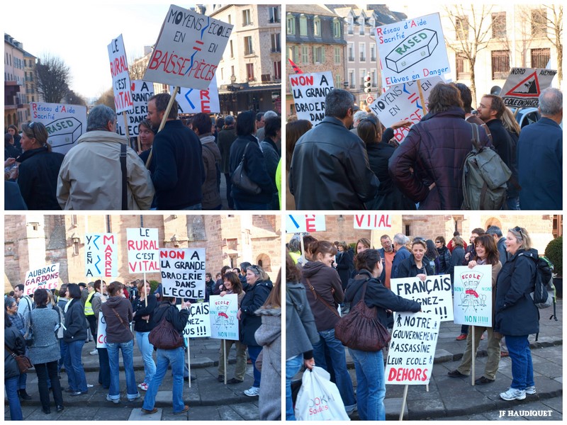 MANIF EDUCATION RODEZ 10 FEVRIER 2011