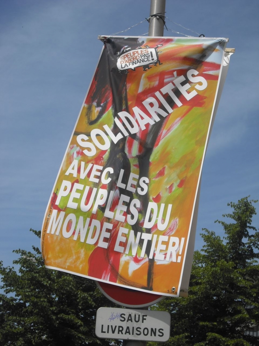 Les peuples d'abord, pas la finance