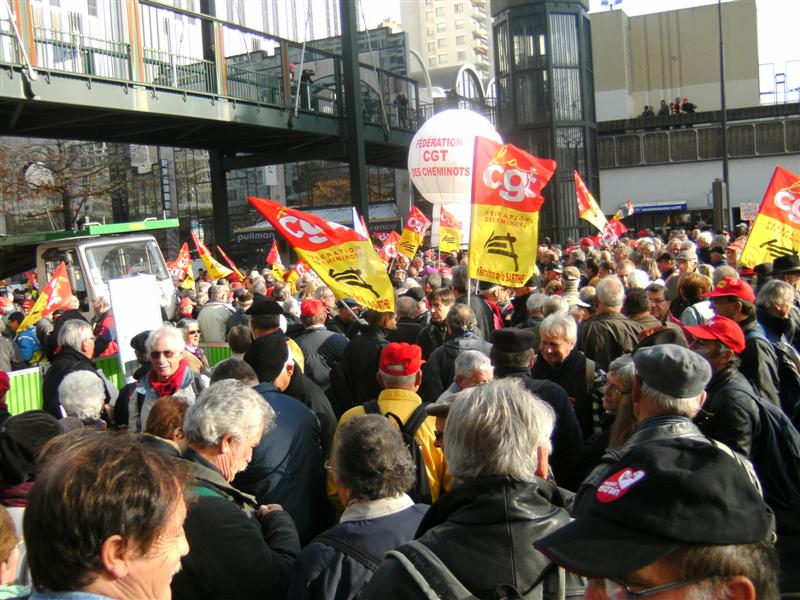 Manif retraités cheminots15 nov 2011