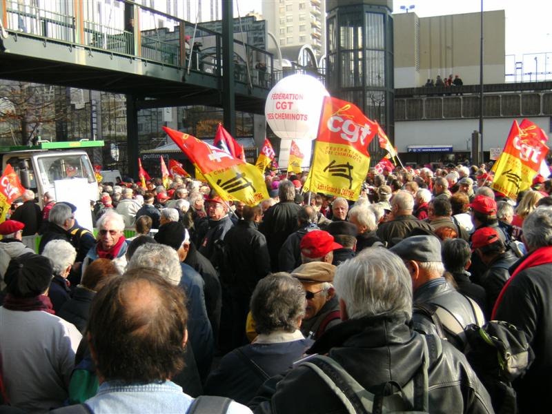 Manif retraités cheminots15 nov 2011