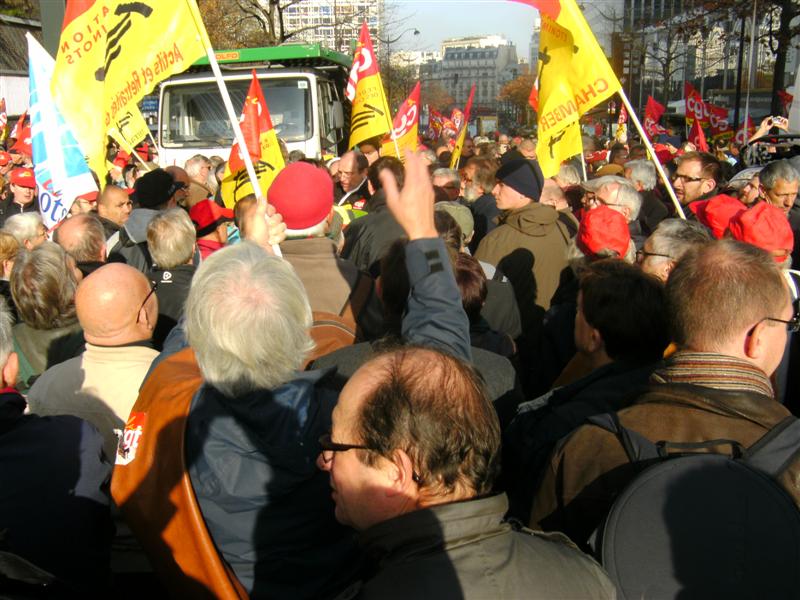 Manif retraités cheminots15 nov 2011