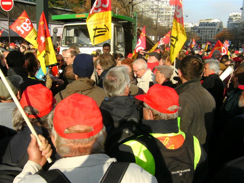 Manif retraités cheminots15 nov 2011