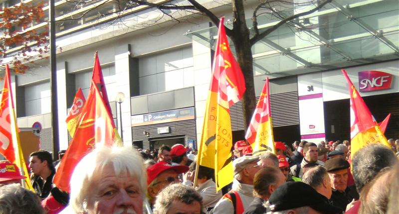 Manif retraités cheminots15 nov 2011