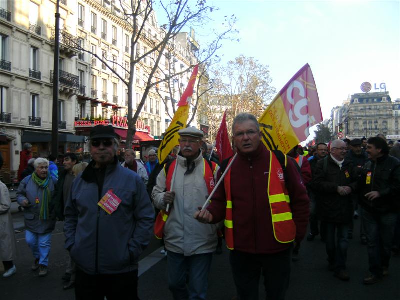 Manif retraités cheminots15 nov 2011