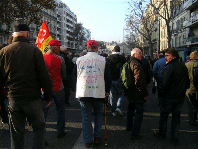 Manif retraités cheminots15 nov 2011