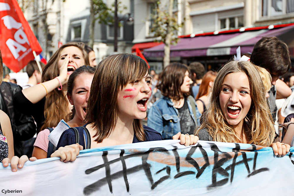 Manifestation des enseignants du public et du privé à Paris - 27 septembre 2011