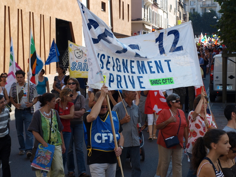 MANIF EDUCATION RODEZ AVEYRON 27 SEPTEMBRE 2011