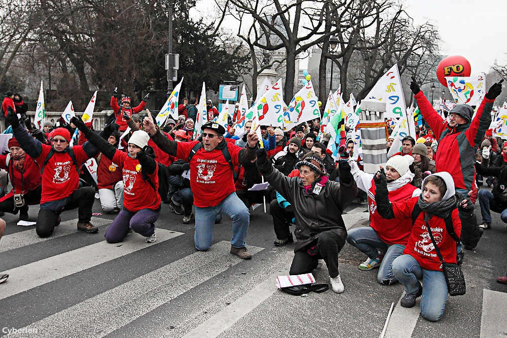 SNEP, le syndicat FSU des profs d'EPS. Le Aka revendicatif.