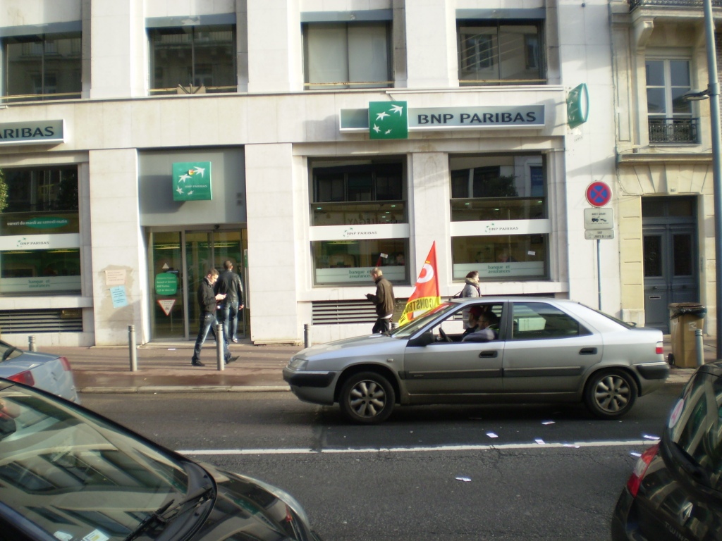 Blocage du centre-ville de Rouen le 26/01/2012