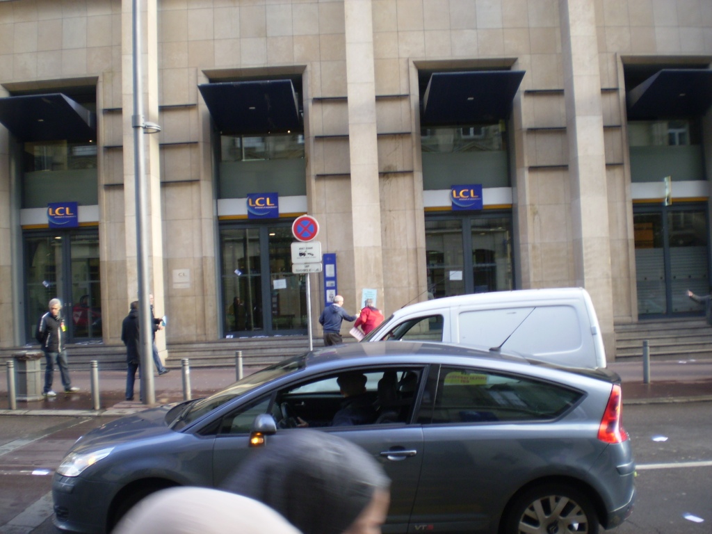 Blocage du centre-ville de Rouen le 26/01/2012