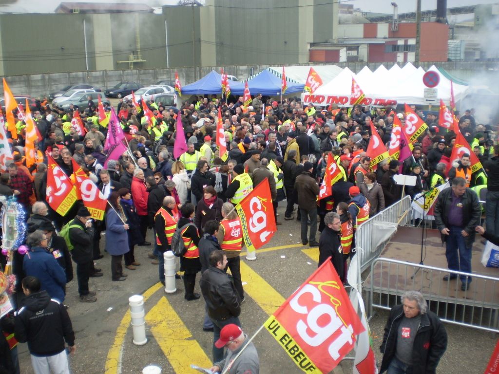 PETROPLUS Petit-Couronne (76) - Rassemblement du 18/01/2012