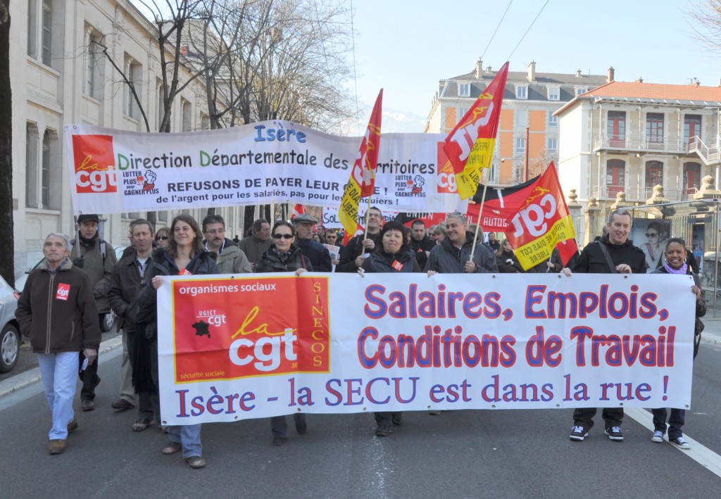 GRENOBLE- Manifestation européenne contre l'austérité