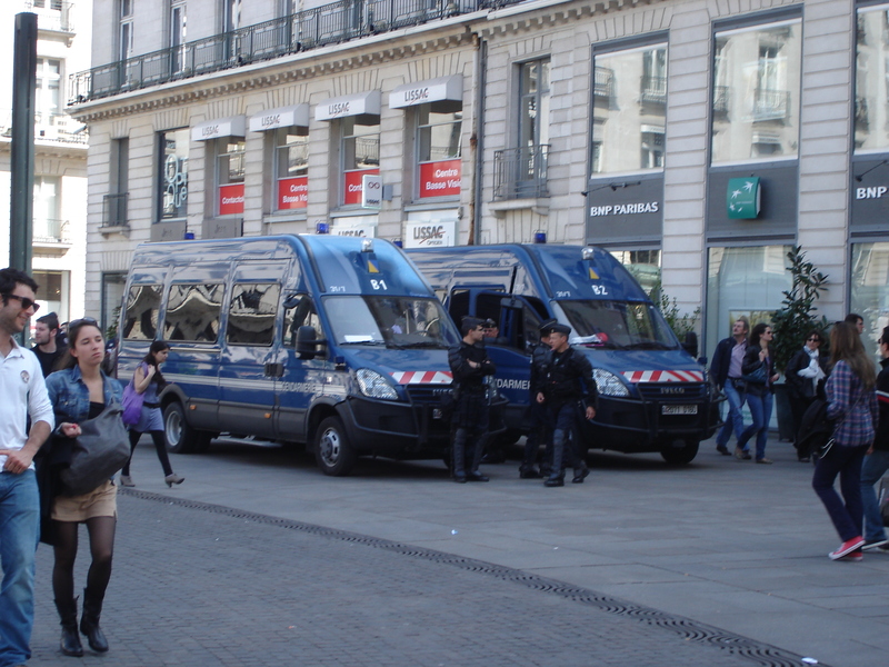 Manifestation contrec l'Ayrault port ND des Landes